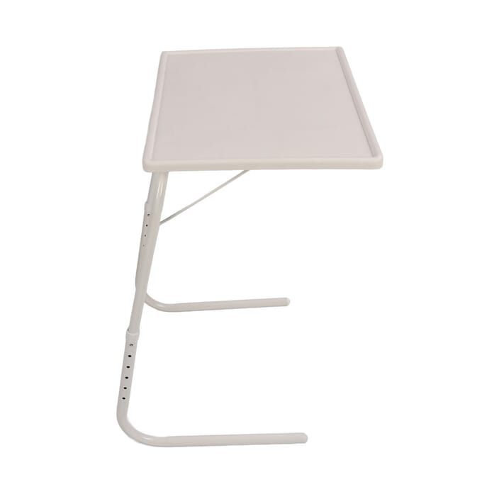 Opvouwbare banktafel dienblad voor het eten van snacks 3 hoekinstellingen Opbergbare laptopstandaard Bank diner white