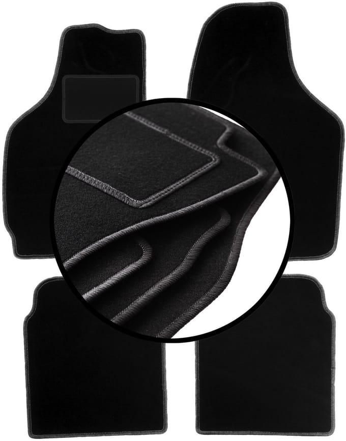 Veloursmattenset voor: Daewoo Tico hatchback (1996-2001)