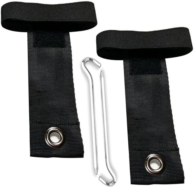 Grondpen Set - Paneel Anker - Buiten Beveiligen - Winddicht Ontwerp - 18.6 x 10.2 cm - Standaard