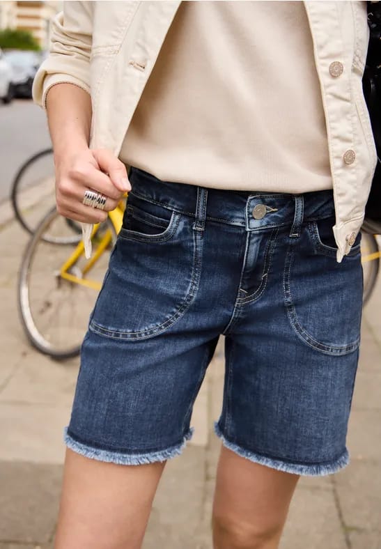 Straight Legs denim shorts in een casual pasvorm
