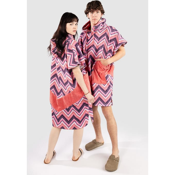 All-In Beach Crew Jacquard V Surf Poncho patroon