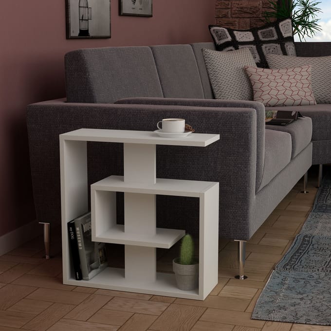 Saly Bijzettafel | 100% MELAMINE | Wit