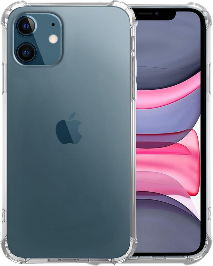 TechNow Shock Proof Backcover geschikt voor iPhone 12 - Transparant