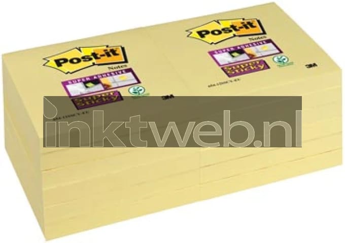 3M Post-it-655 76x127mm 12 pack geel (Origineel)