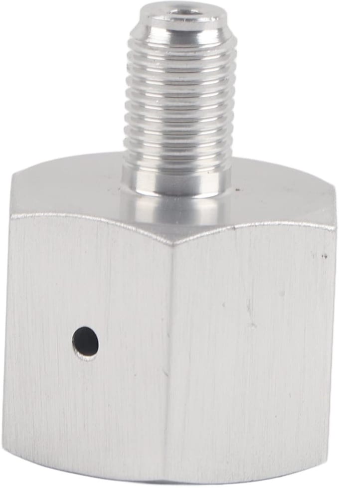 Allecto - CO2 Regulator Adapter - Aluminium Thuisbrouwerij Accessoire - Stevige kwaliteit - Brouwen van bier - 3/8 naar CGA320 - Geschikt voor hobb...