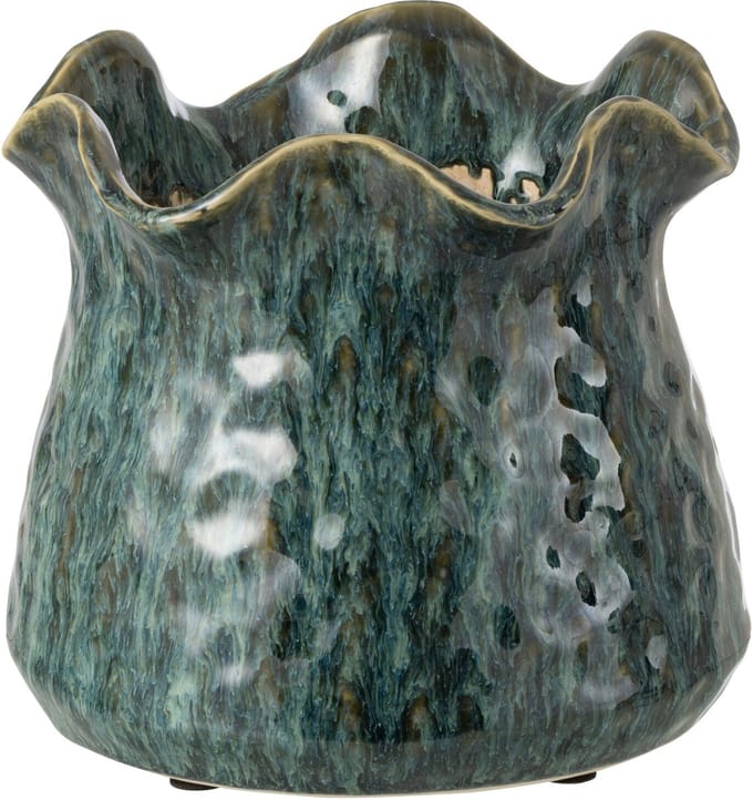 J-Line bloempot Ronny Onregelmatig - keramiek - blauw - large