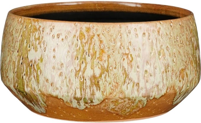 Mica Decorations Harris Schaal - 32.5x32.5x15 cm - Keramiek - Taupe
