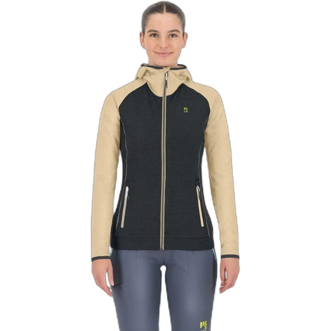 Fleece met capuchon en volledige rits voor dames Karpos Ambrizzola