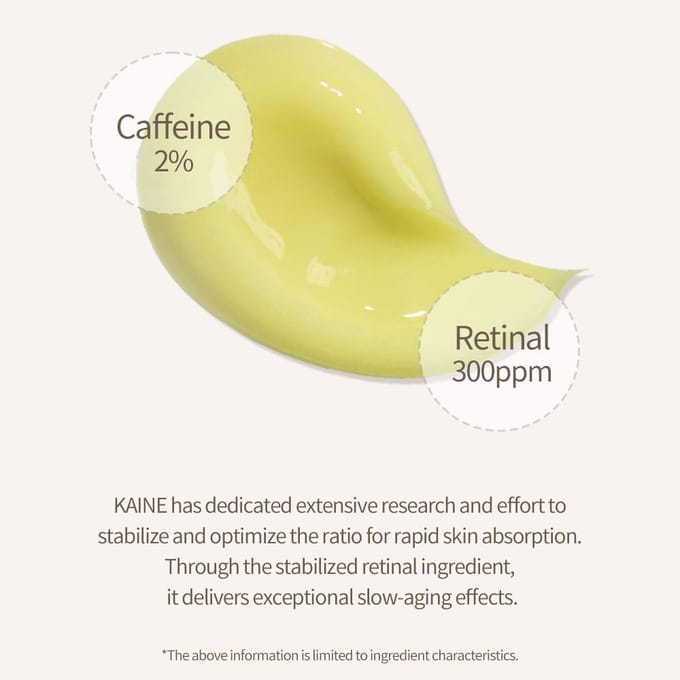 KAINE - Caffetinal Cream caffeine (2%) and retinal (300ppm) 50ml- KOREAN SKINCARE