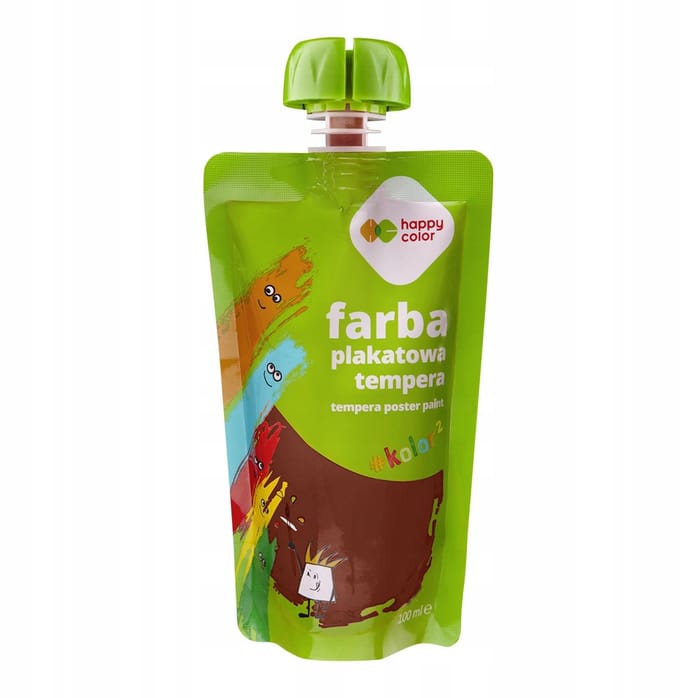 Happy Color Plakkaatverf 100ml - Bruin, Veilig voor Kinderen