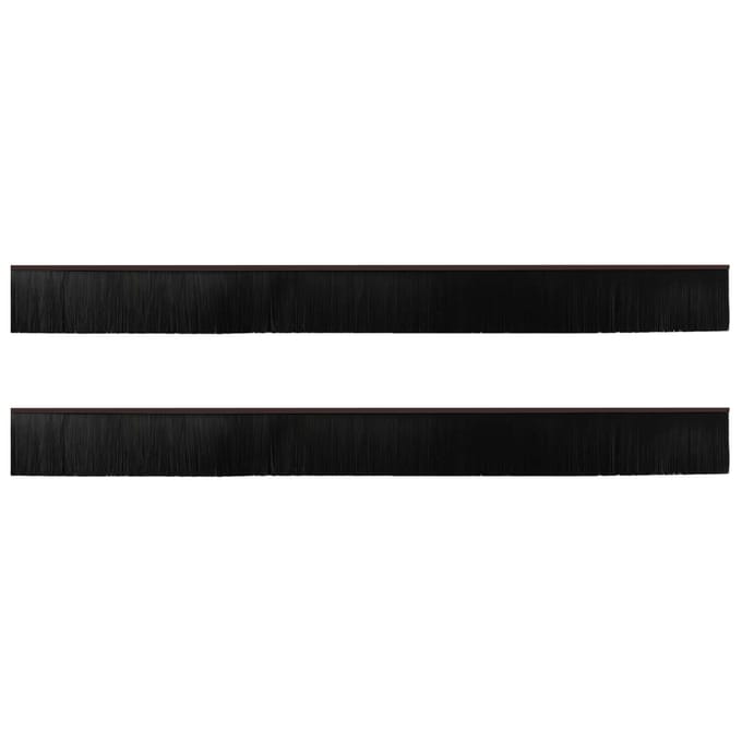vidaXL - Zelfklevende - Deurborstels - 2 - st - Bruin - 100 - cm - Aluminiumlegering