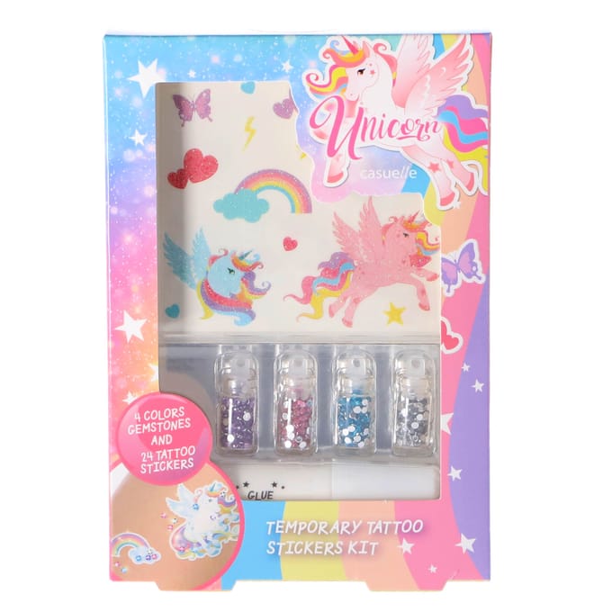 Casuelle - Body-tattoo - Glitter-eenhoornontwerp