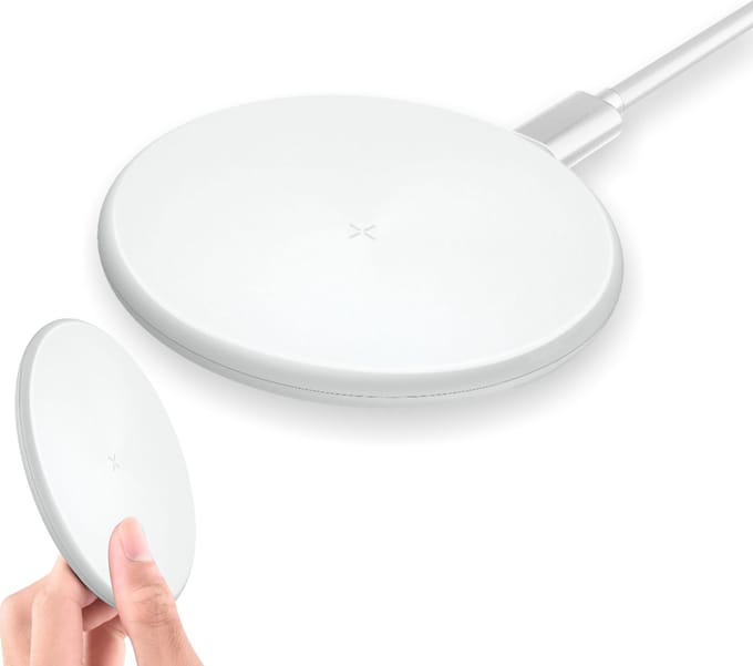 Phreeze Draadloze Oplader - Qi Wireless Charger - Draadloos opladen telefoon - Wit - Universeel