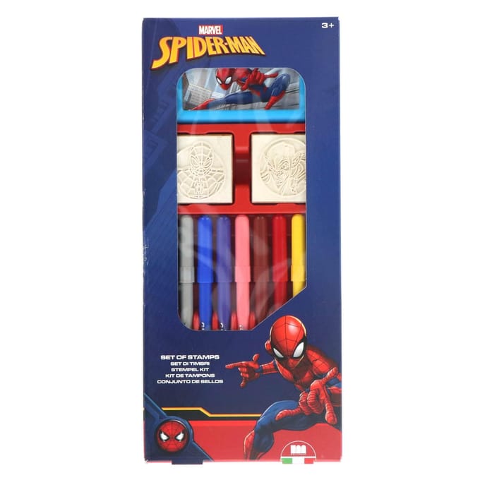 Spiderman - Kleuren Stempel Set - 13-delig