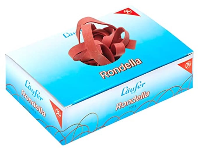 Ronde elastieken 150 x 10 mm - Flexibele rubberen ringen in rood