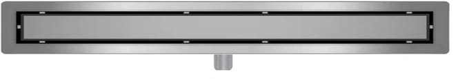 DutchLine - Douchegoot met flens en tegelrooster - RVS - 2000x70mm