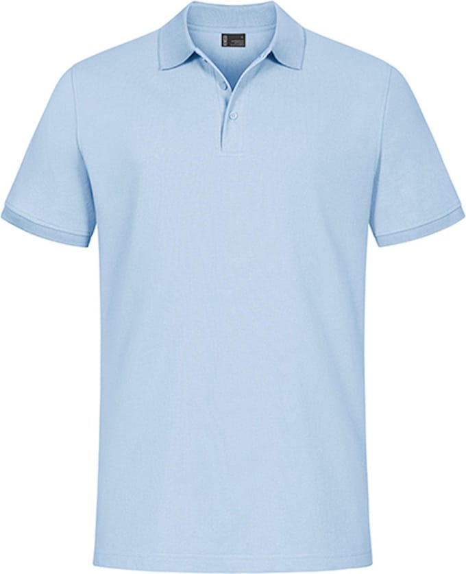 Herenpolo 'Promodoro' met korte mouwen Ice Blue - L