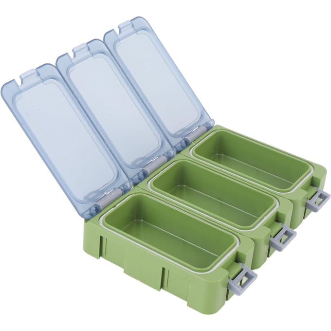 Boîte à pêche Lumineuse Résistante à l'eau Portable Organisateur de boîte à pêche Mini Utilitaire Leurres Boîte de pêche Petit Organisateur vert