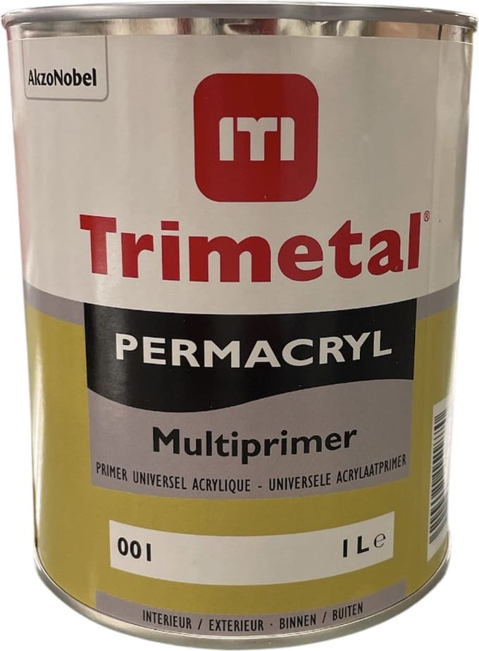 Trimetal Permacryl Multiprimer - 1 l - 10 m²/l - Wit
