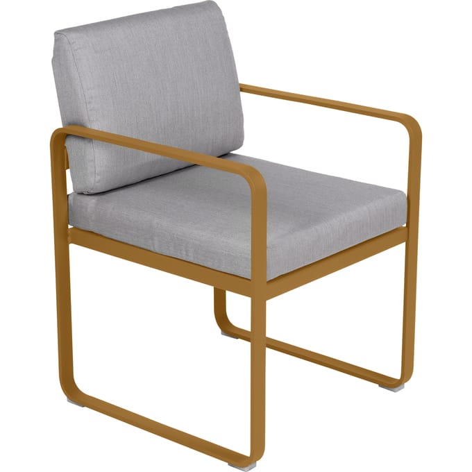 Fermob BELLEVIE fauteuil voor de eethoek - D2 peperkoek - 79 Flanelgrijs