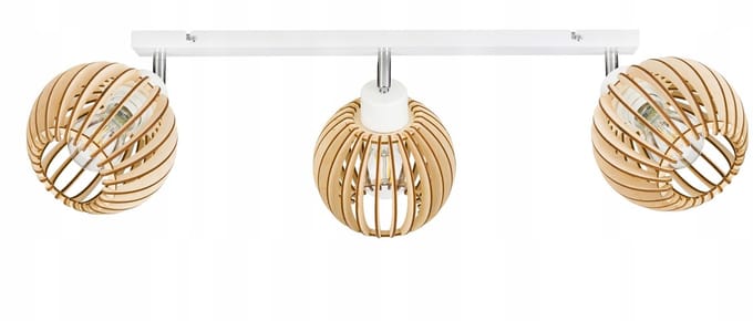 Luxe Houten Hanglamp - 3xE27 - Loft Stijl