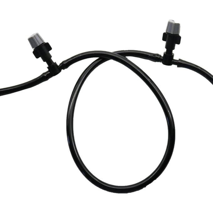 10m Kleine Afmeting Tuin Gazon Buiten Irrigatie Plastic Sproeierspuiten Spuitkoppen Sets Spuit Koeling Verstuiving Sproeier Spuitkop black