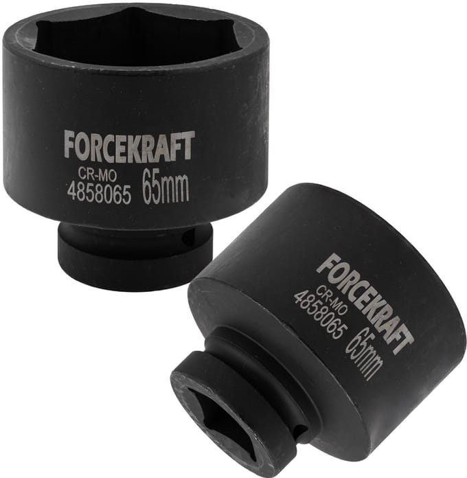 Slagdop 1" 65 mm CR-MO 6-zijdig voor slagmoersleutel