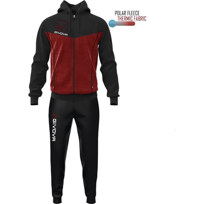 Givova Visa Melange Trainingspak Rood 10-12 Years Kinderen