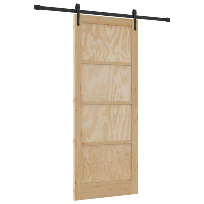 vidaXL - Schuifdeur - ORKDAL - 86 - x - 211 - cm - Massief - grenenhout