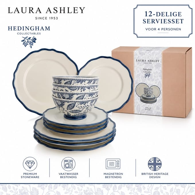 Laura Ashley Hedingham Collectables - Giftset 12-delig Blue