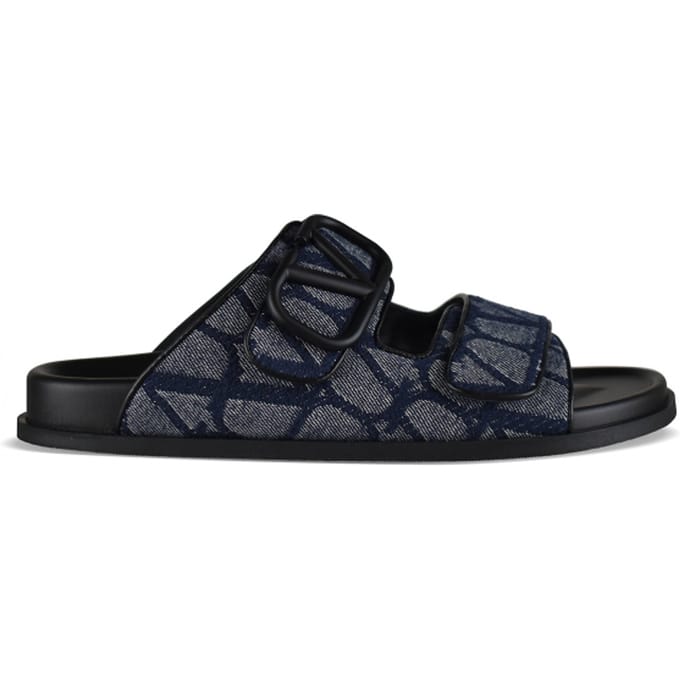 Valentino Garavani V Logo sandalen Blauw