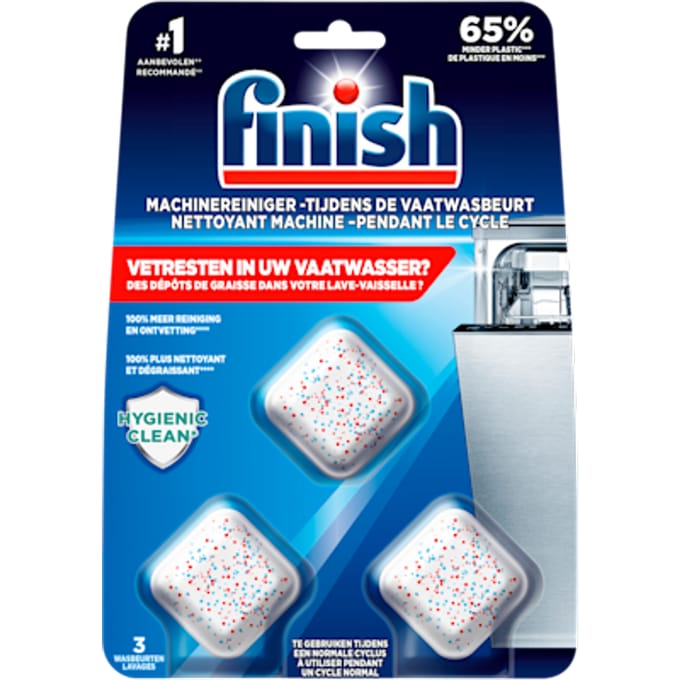 Vaatwasmachine-reiniger tabs Finish 3 stuks