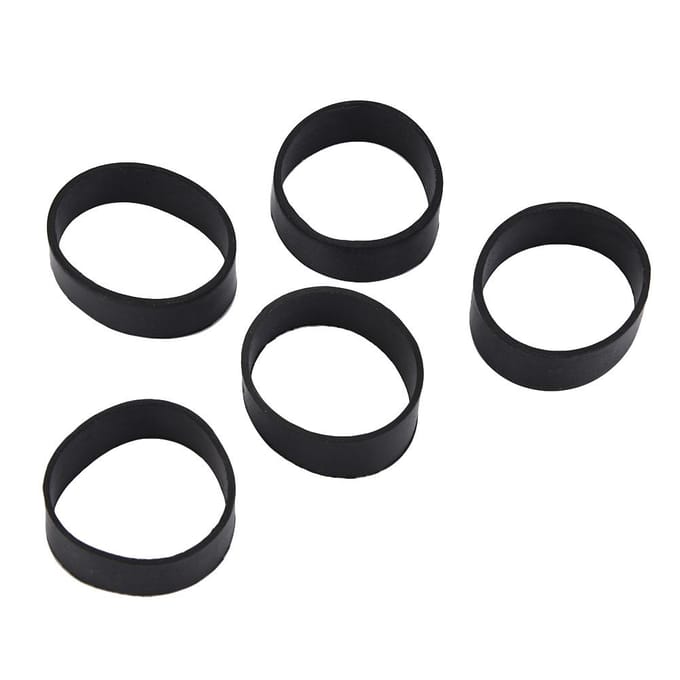 KEEP DIVING 5 STUKS Rubberen Fixeerband voor 5CM Webbing Loodgordel Duikaccessoires black