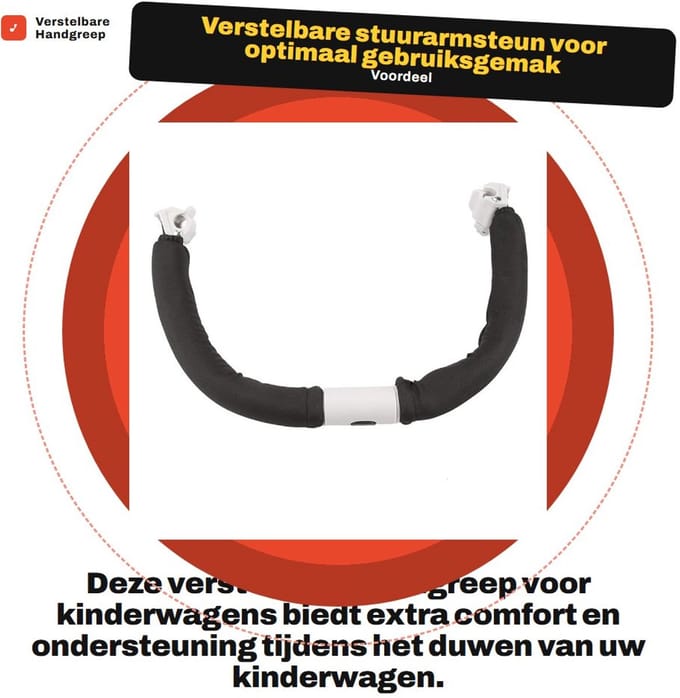 Dailygoods - Verstelbare Handgreep voor Kinderwagens