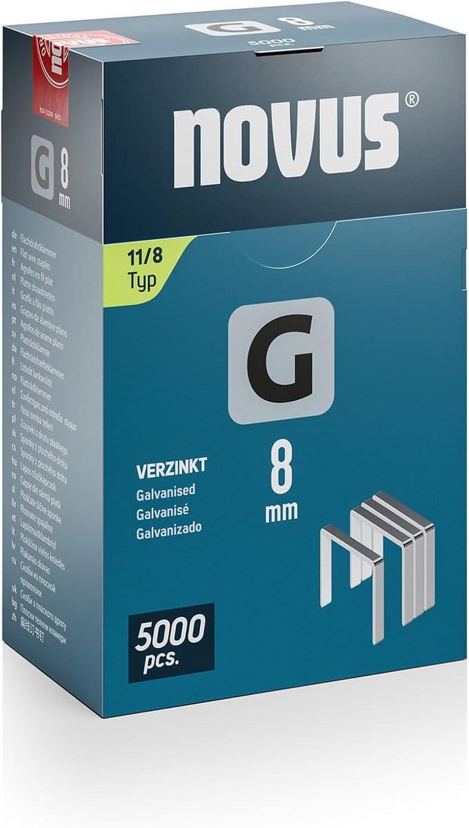 Vlakke Draadkrammen Type 11, 8mm - Robuuste Nietjes voor Tackers