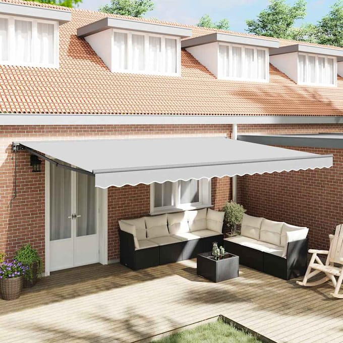 vidaXL - Electric - Awning - Frame - 4,5 - x - 3 - m - Antraciet