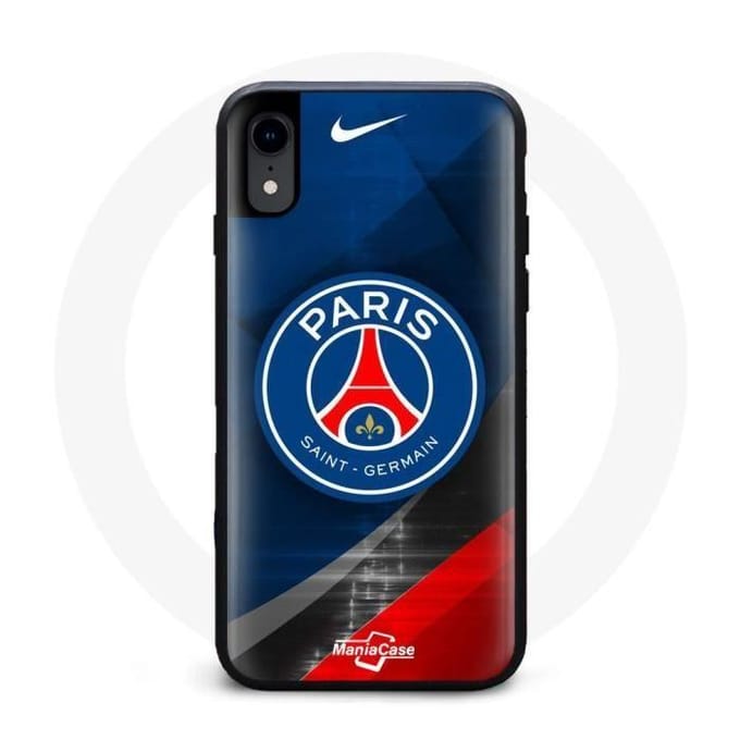 PSG logo metal chrome Modele IPhone X