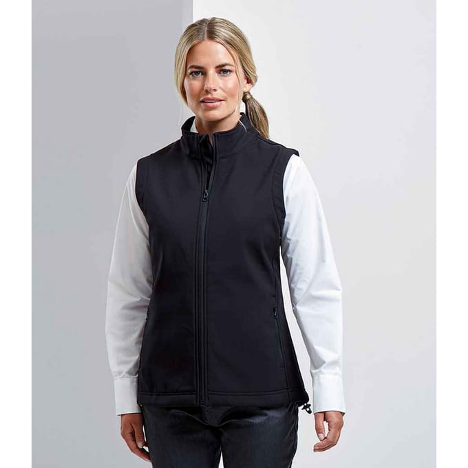 Premier Dames/Dames Windchecker Gilet (Zwart)