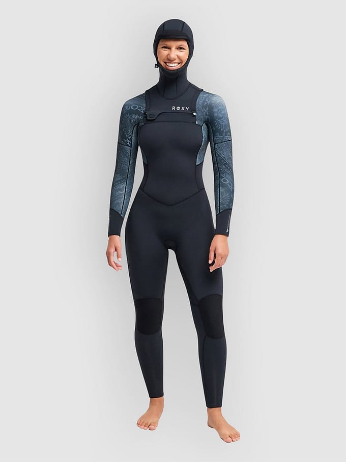 Roxy 5/4 Swell Natural Hd Front Zip Wetsuit zwart