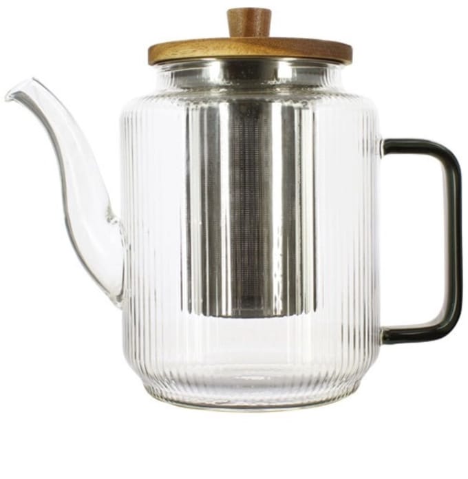 Ogo Living Karl theekan 1200ml helder / grijs