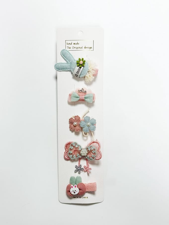 DW4Trading Baby en Kinder Haarspeldjes - Haarclipjes - Haar Accessoires - Set van 5 Stuks Type 5