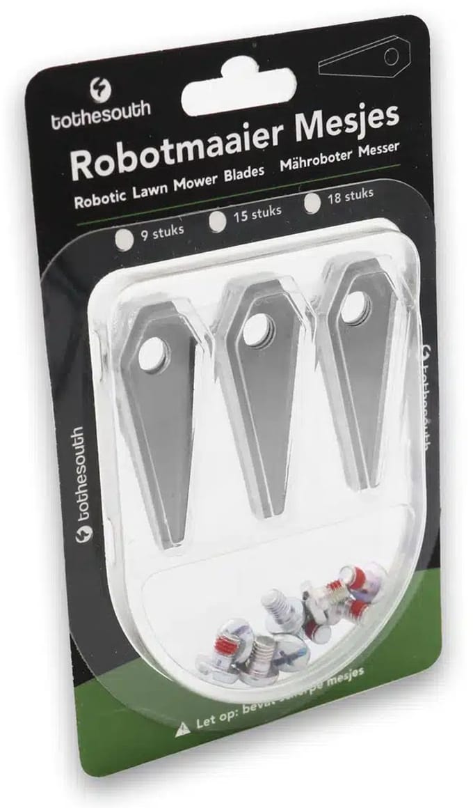 To the South® Robotmaaier Mesjes staal geschikt voor Bosch Indego 400 (Connect) - 30 stuks