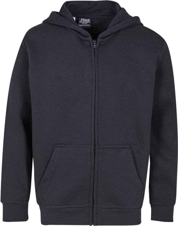 Urban Classics - Kids Basic Essential Vest Met Capuchon Kinderen - Kids 110/116 - Donkerblauw