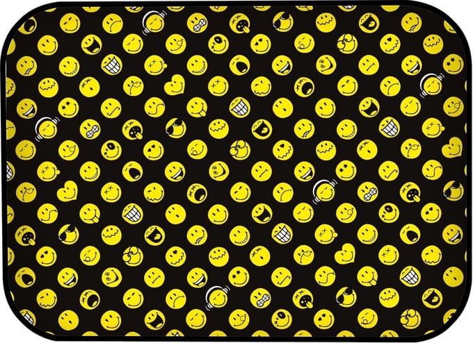 Zak!Designs Smiley 2.0 Dienblad - Melamine - 28 x 20 cm - Zwart