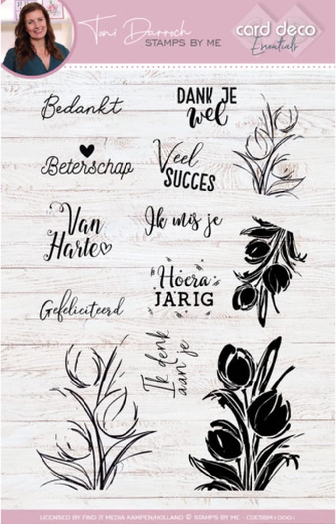 Card Deco Essentials - Stamps by Me - Clear Stamps A5 - Tulips