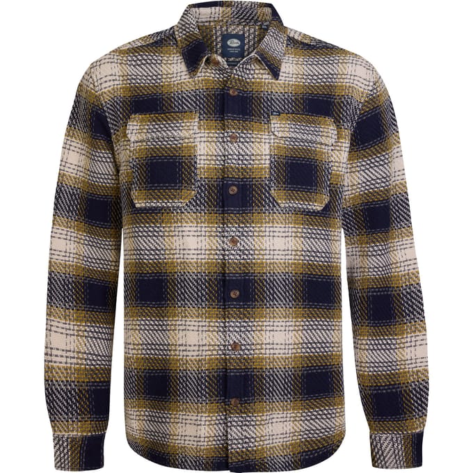 Petrol Industries - Heren Geruite Overhemd Manitowoc - Blauw - Maat 5XL