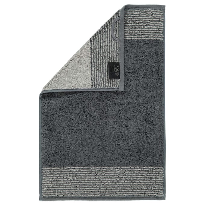 Cawo Two-Tone Gastendoekje - Leisteen 30x50