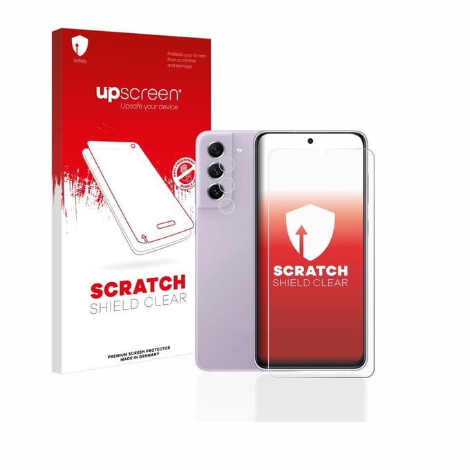 upscreen - Screenprotector voor Samsung Galaxy S21 FE 5G (Voor+Camera) - Folie Beschermfolie transparant