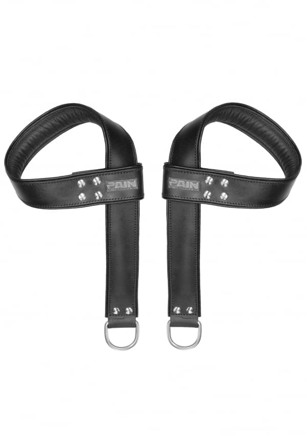Shots - Ouch! Suspension Zadelleer Hand- en Voetboeien black