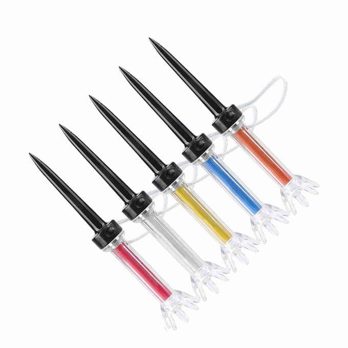 5 Stuks Flexibele Magnetische Plastic Golf Tee Trainings Oefengereedschap Accessoire voor Golfer(79mm)